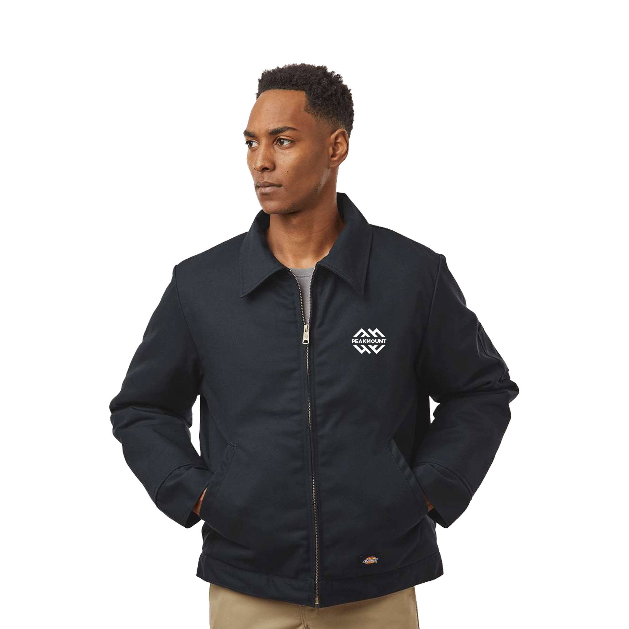 8 Oz. Dickies® Men's Lined Eisenhower Jacket  Imprinted with Logo (Q398622)