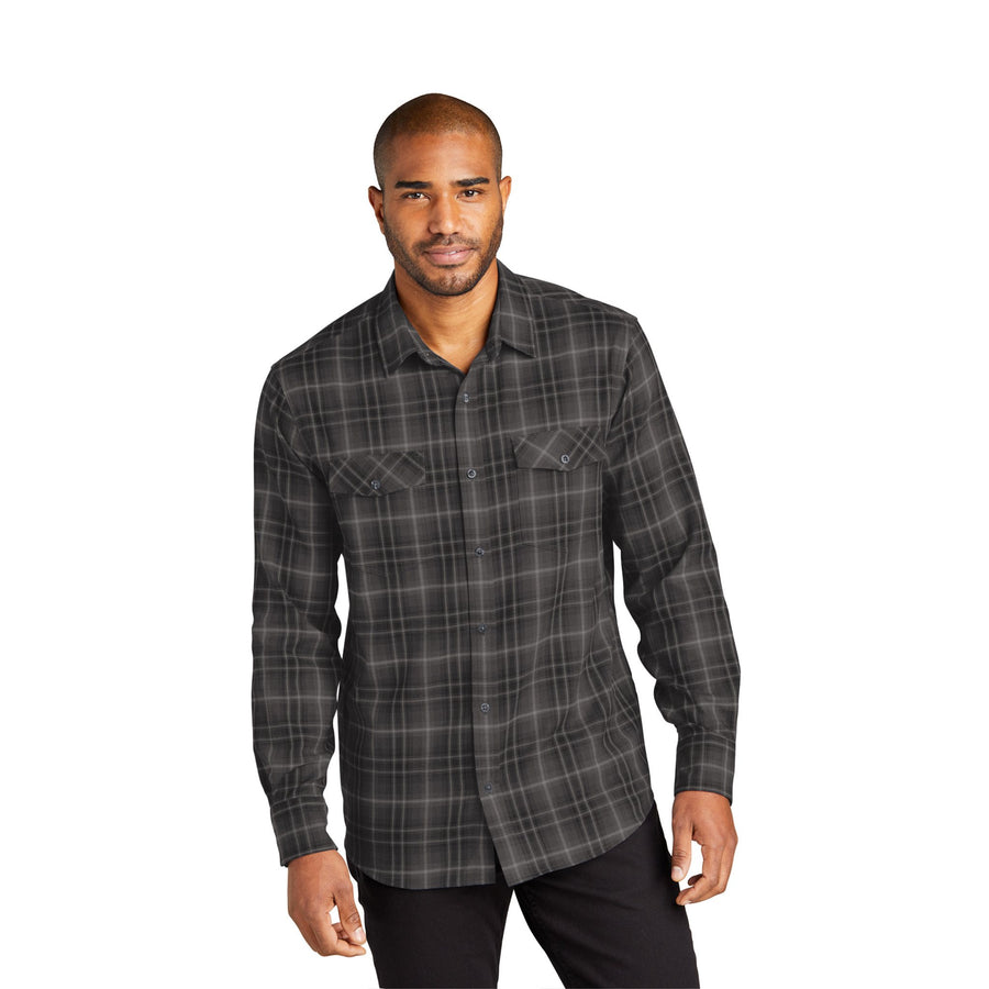 Port Authority® Long Sleeve Ombre Plaid Shirt (Q402432)
