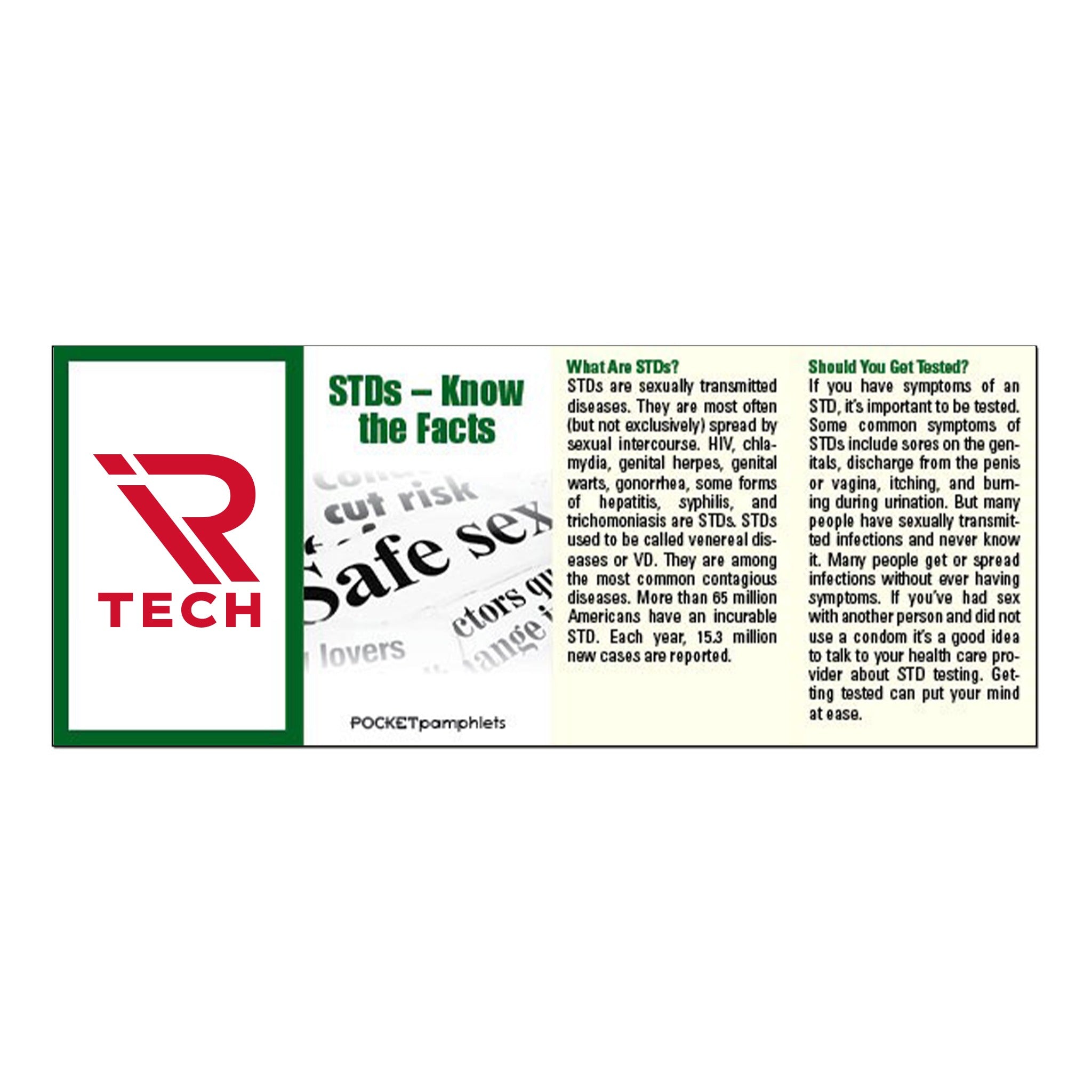 STIs - Know the Facts Pocket Pamphlet  Imprinted with Logo (Q404222)