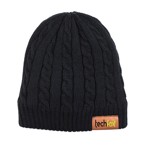 THE COZY Cable Knit Beanie With Fluffy Soft Lining  Imprinted with Logo (Q405922)