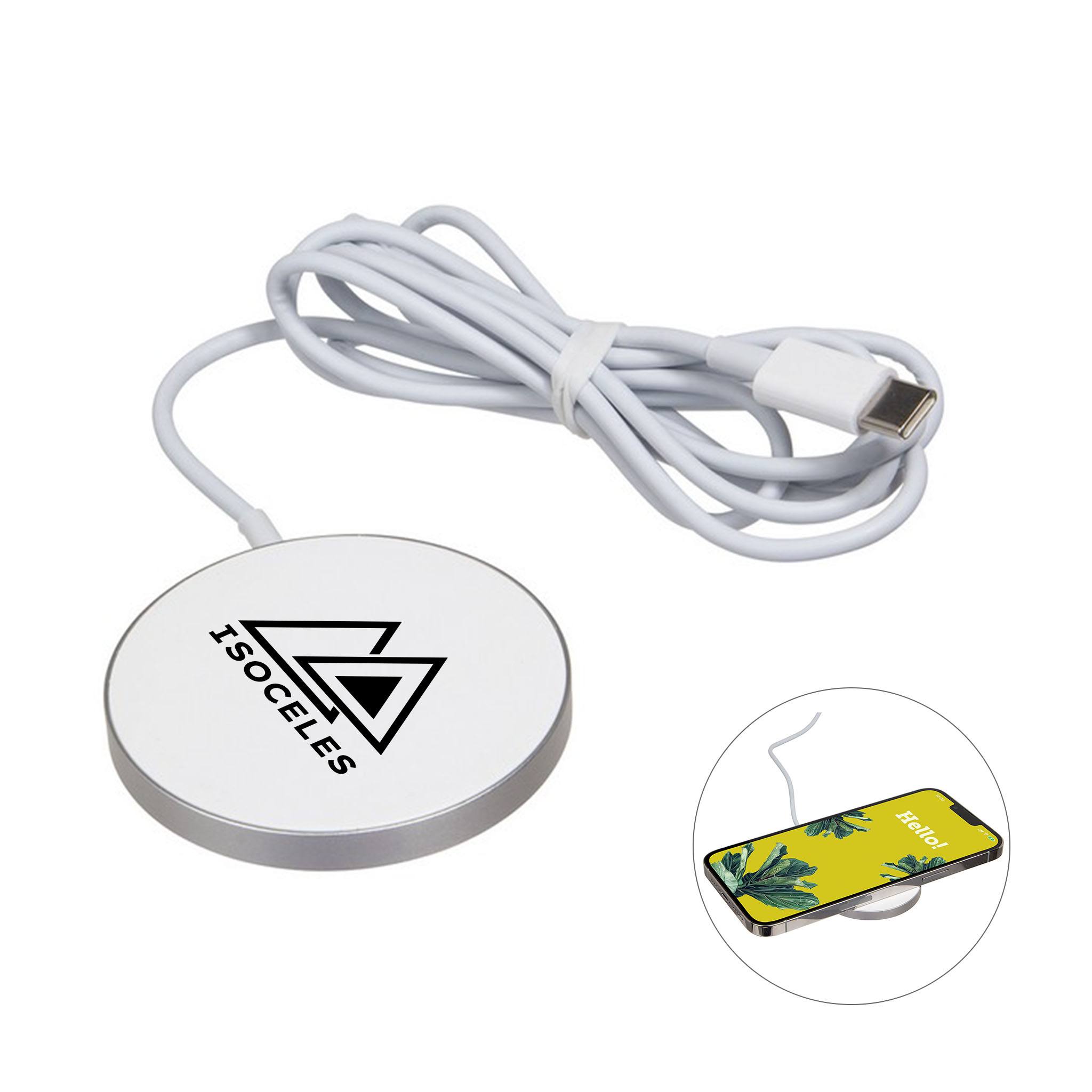 Magport Pad 15W Magnetic Wireless Charging Pad  Imprinted with Logo (Q406722)