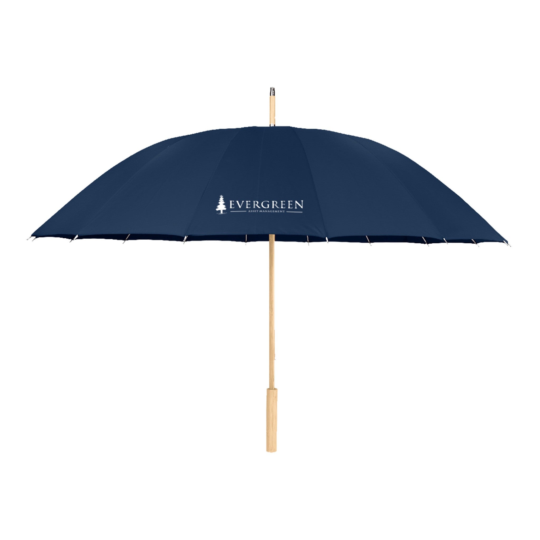 46 Inch Arc Umbrella 100% RPET Canopy  Imprinted with Logo (Q407122)