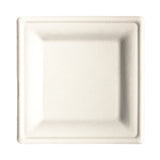 10 Inch Square Compostable Paper Plate Bagasse (Q407332)