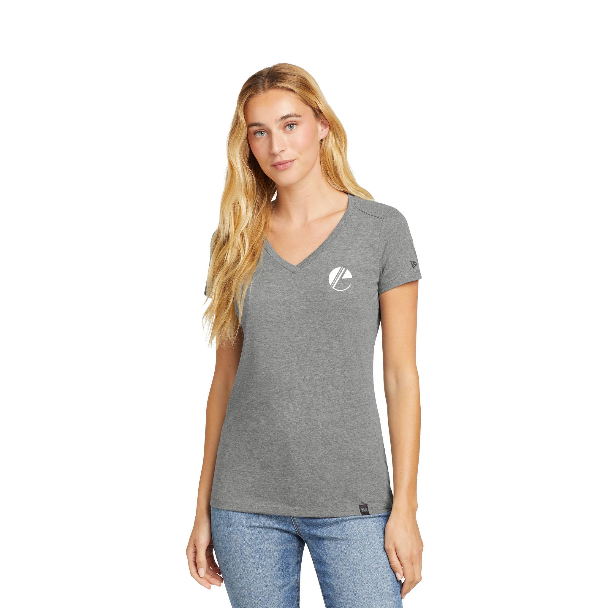 New Era® Ladies Heritage Blend V-Neck Tee (Q408922)