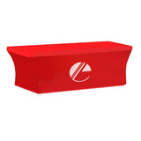 8-ft. Stretch Table Cover Multi-Panel Print - Open Back  Imprinted with Logo (Q409022)