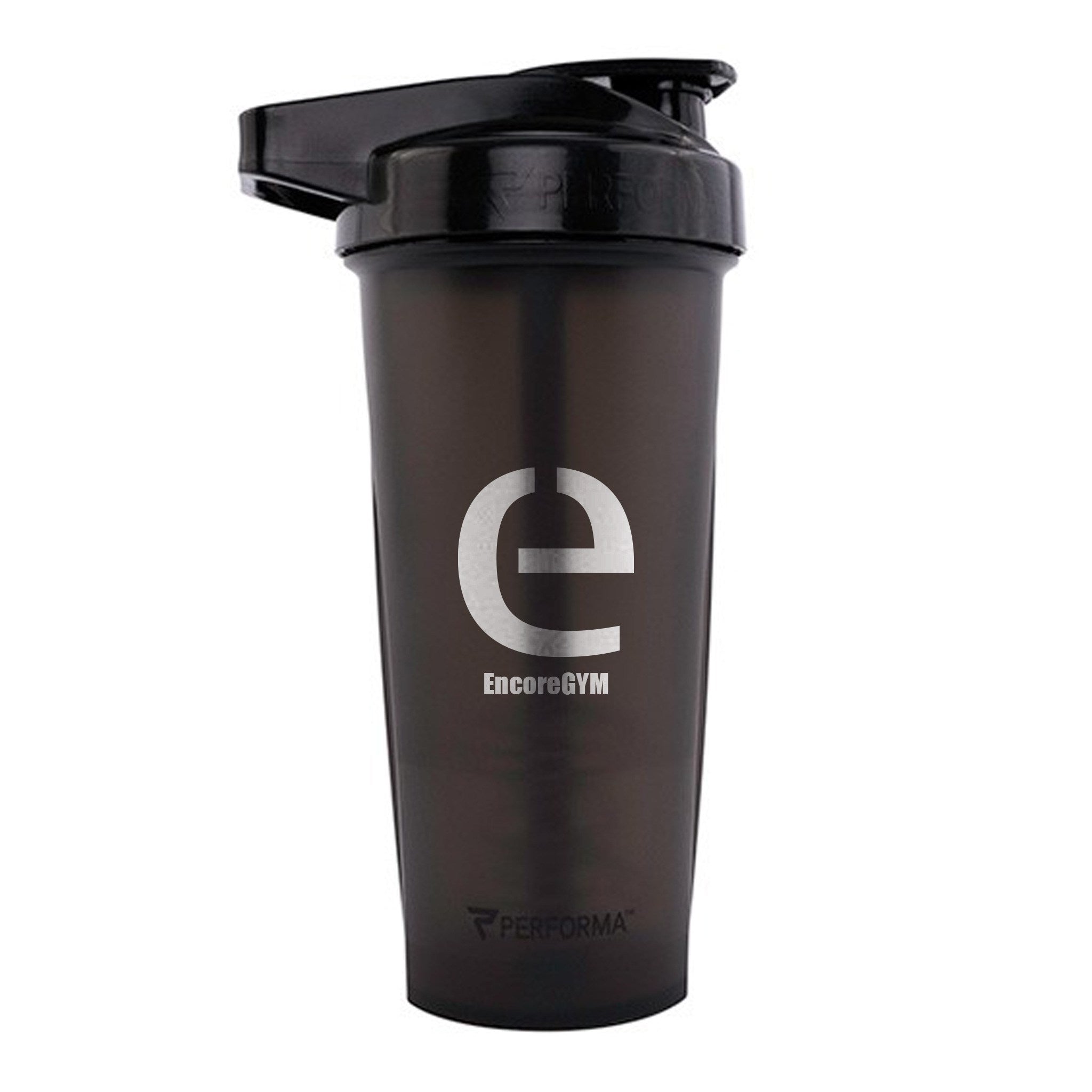 48 Oz. ACTIV Shaker Bottle - Black  Imprinted with Logo (Q409522)