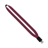 3/4" Cotton Lanyard With Plastic Snap-Buckle Oring (Q409911)