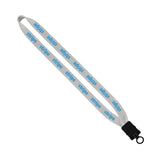 3/4" Cotton Lanyard With Plastic Snap-Buckle Oring (Q409911)