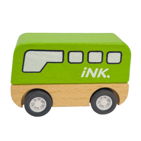Wooden Bus  Imprinted with Logo (Q410822)