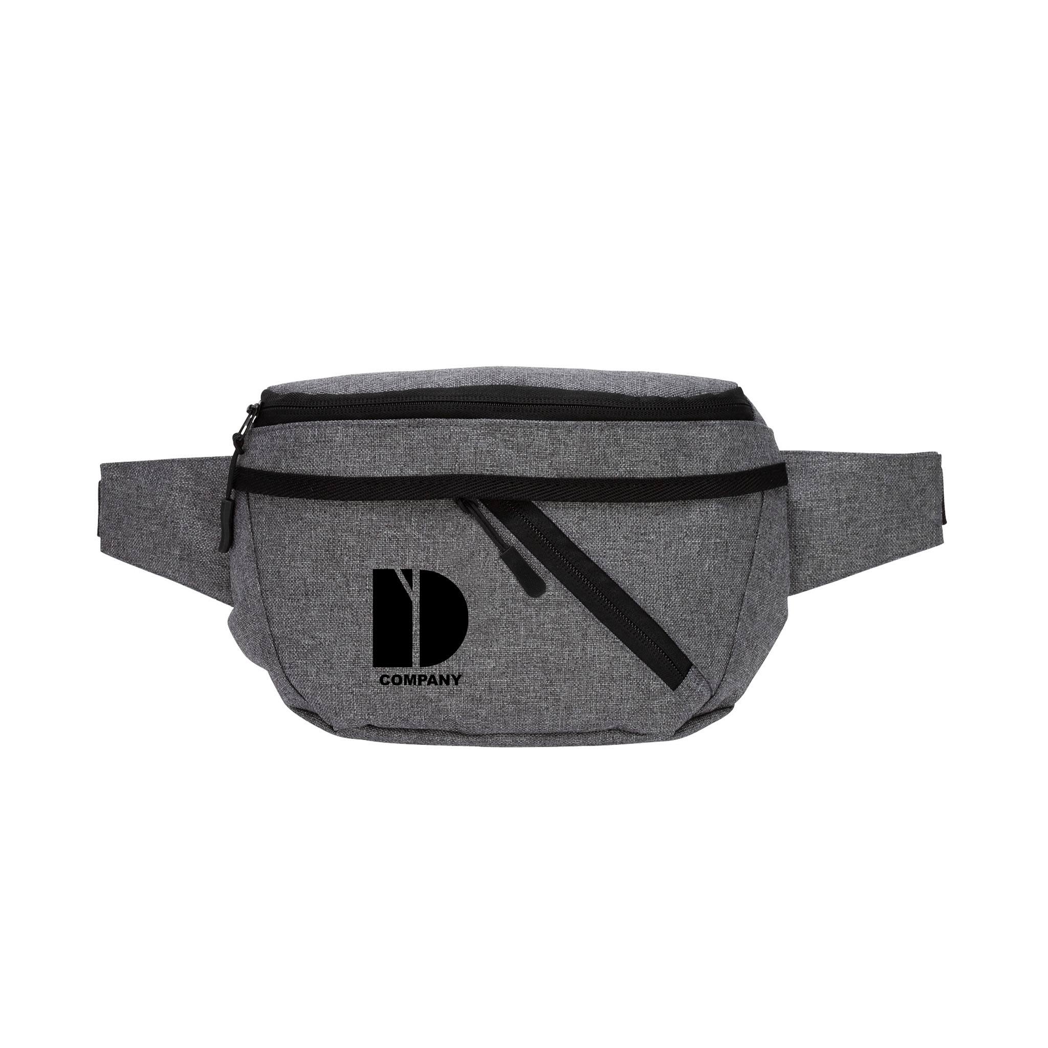 Ontario Two-Pocket Crossbody Waist Bag  Imprinted with Logo (Q411111)
