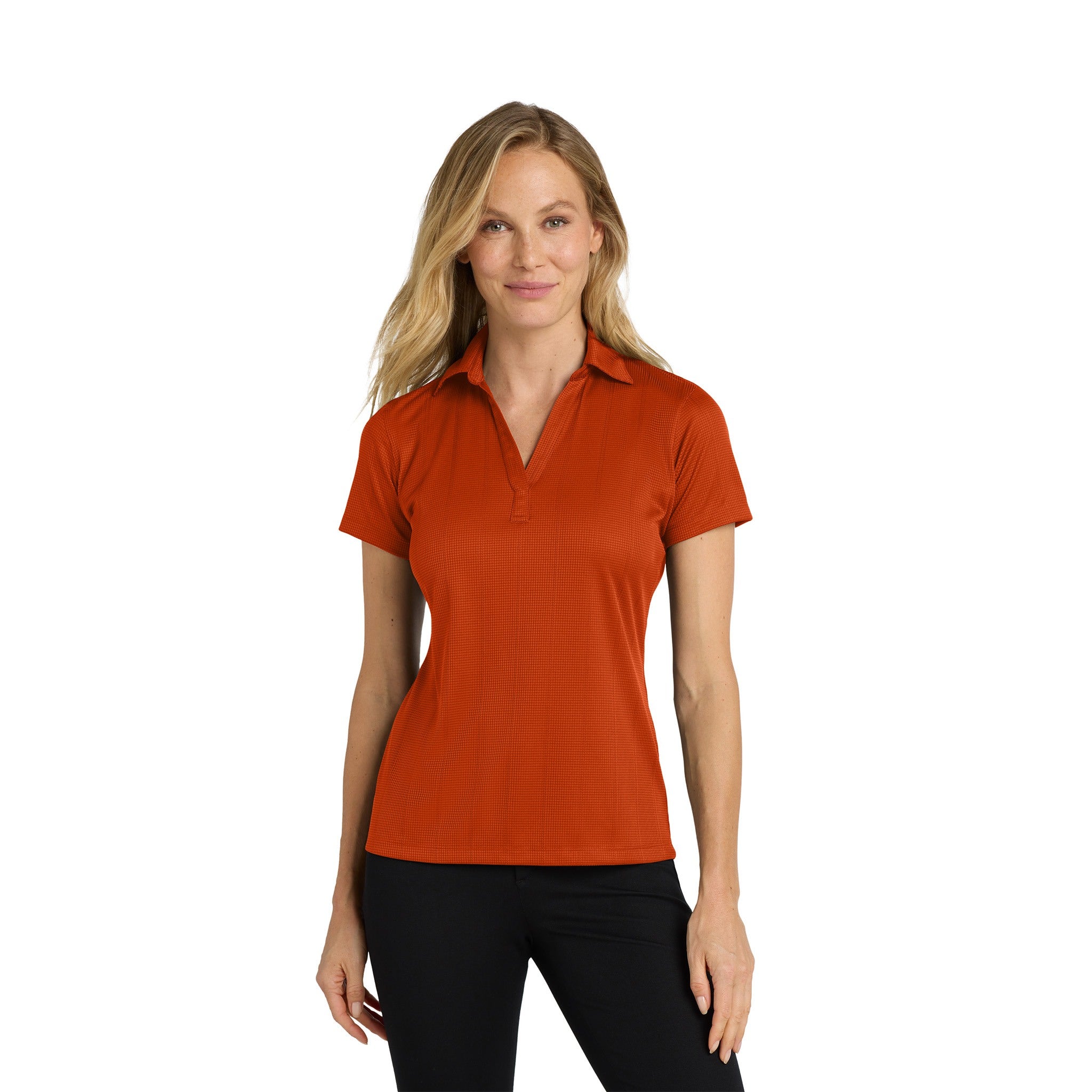 Port Authority® Women's Performance Fine Jacquard Polo  Imprinted with Logo (Q411332)