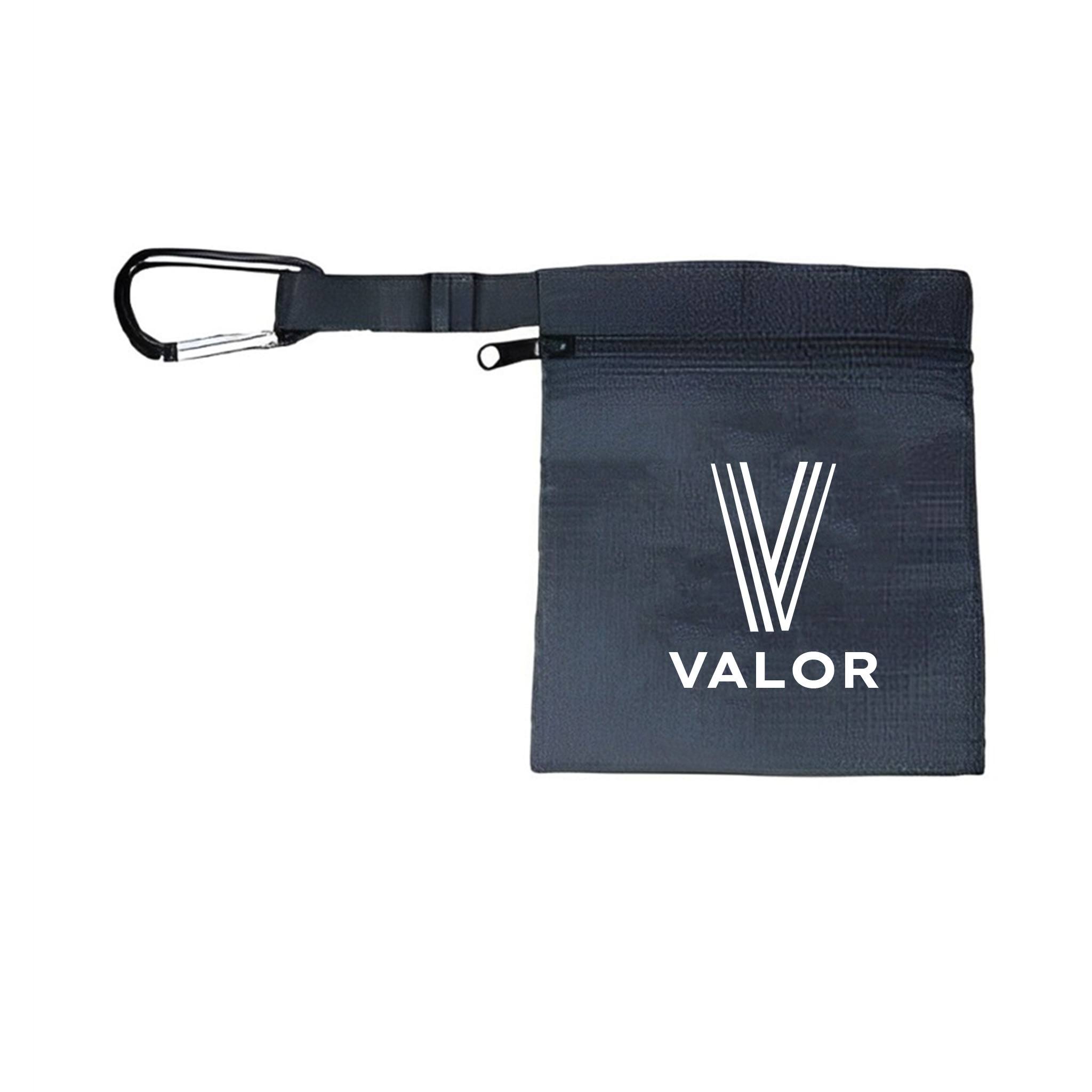 The Zipper Pouch With Carabiner & Safety Break Apart Strap  Imprinted with Logo (Q412532)
