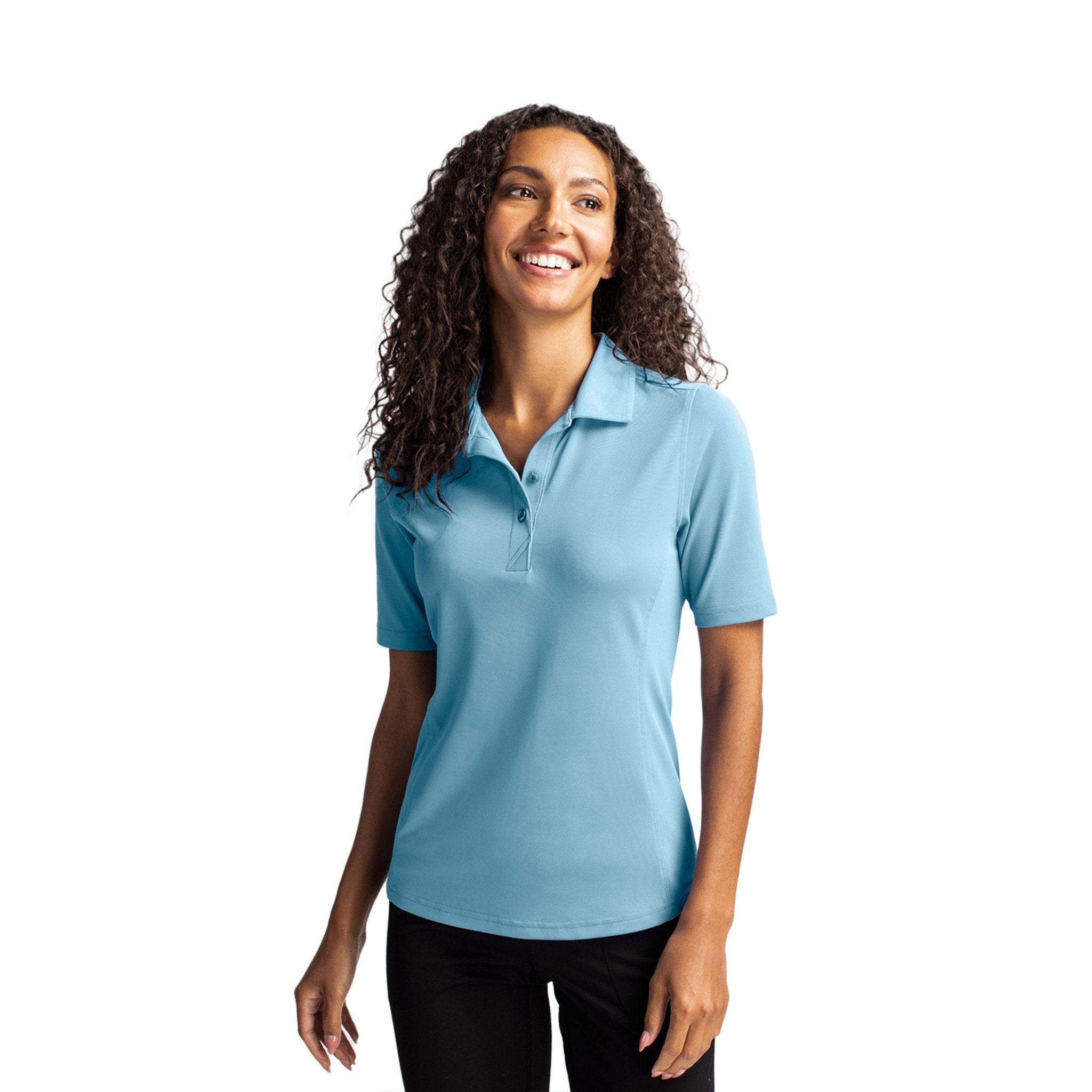 Cutter & Buck Virtue Eco Pique Recycled Womens Polo  Imprinted with Logo (Q414332)