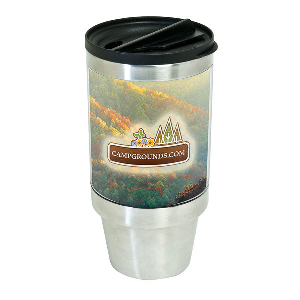 16 Oz. Stainless Steel Tumbler  Imprinted with Logo (Q415922)