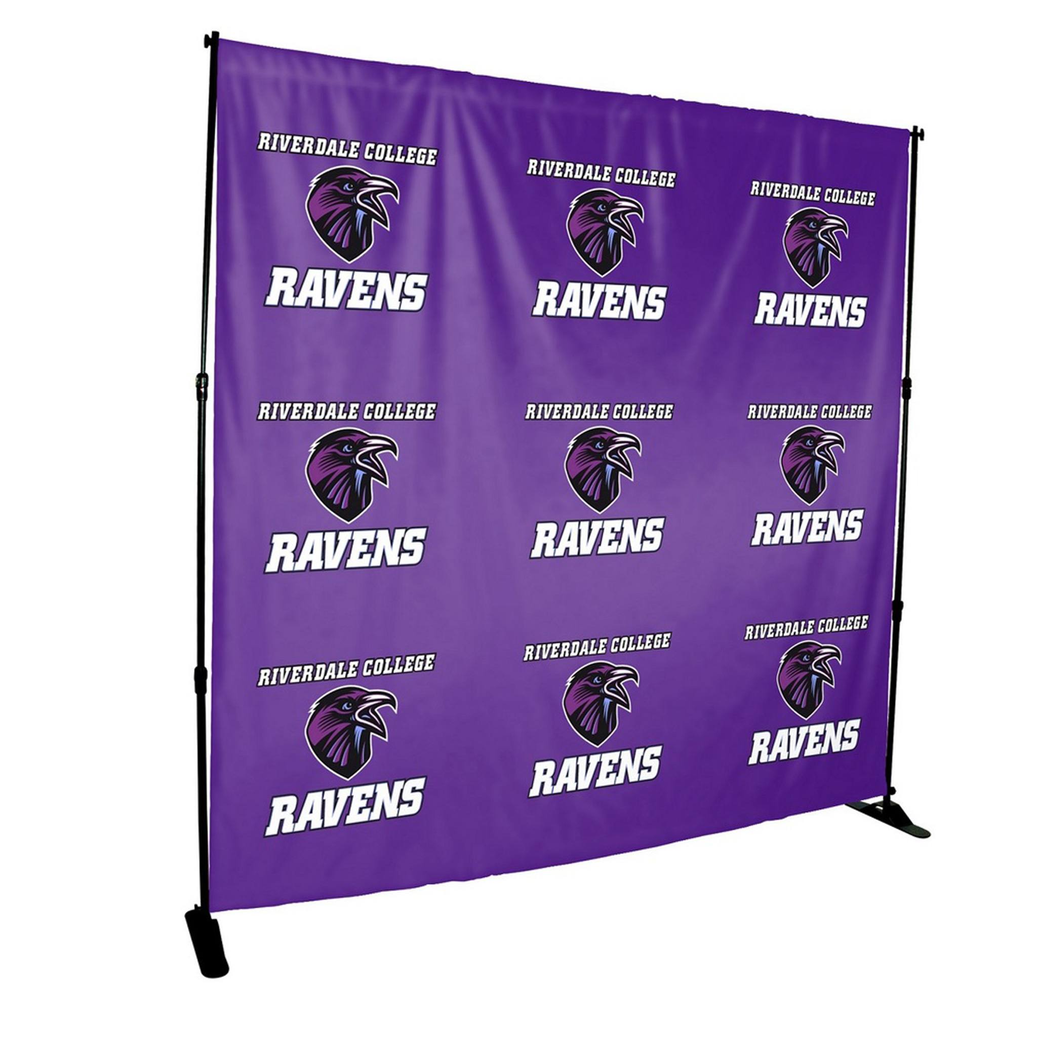 8-ft. W x 8-ft. H Backdrop Kit  Imprinted with Logo (Q419022)