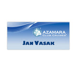 Fort Worth Plastic Name Badge: 0-3 Sq. In.  Imprinted with Logo (Q420022)