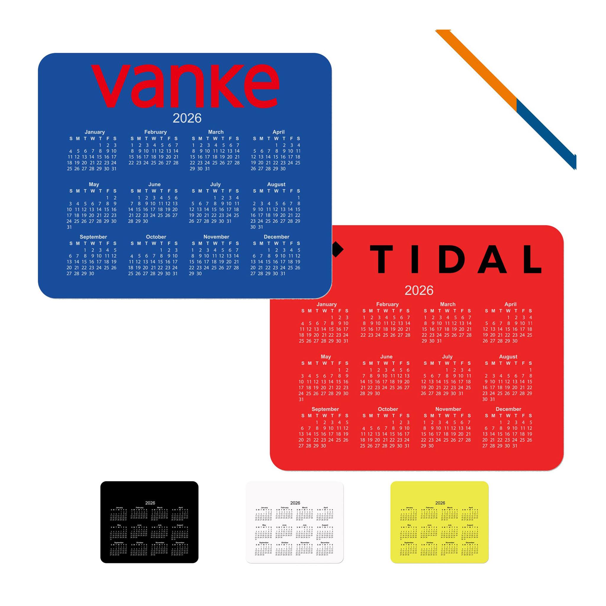Nular Calendar Mouse Pad  Imprinted with Logo (Q420532)