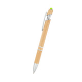 Tropical Bamboo Incline Pen With Stylus (Q421022)