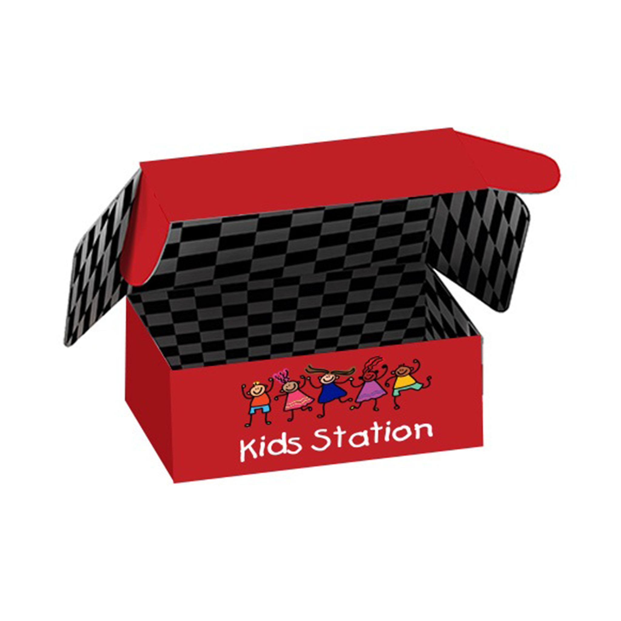 4CP E-Flute Tuck Box With Outside & Inside Print  Imprinted with Logo (Q421422)