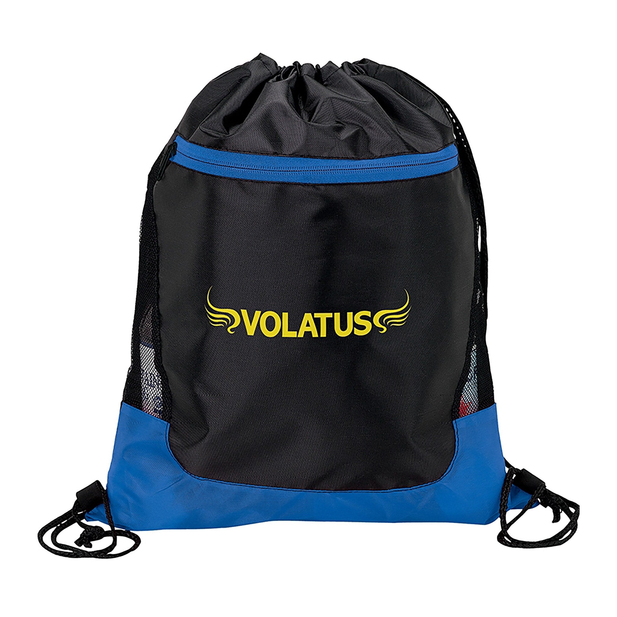Drawstring Bag (210D)  Imprinted with Logo (Q422311)