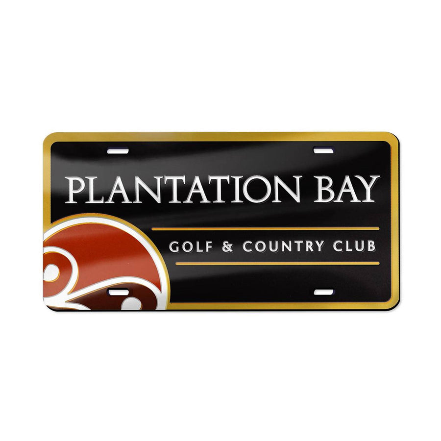 Acrylic License Plate - 12 x 6 Inch Metallic With Laser Cuts (Q422432)