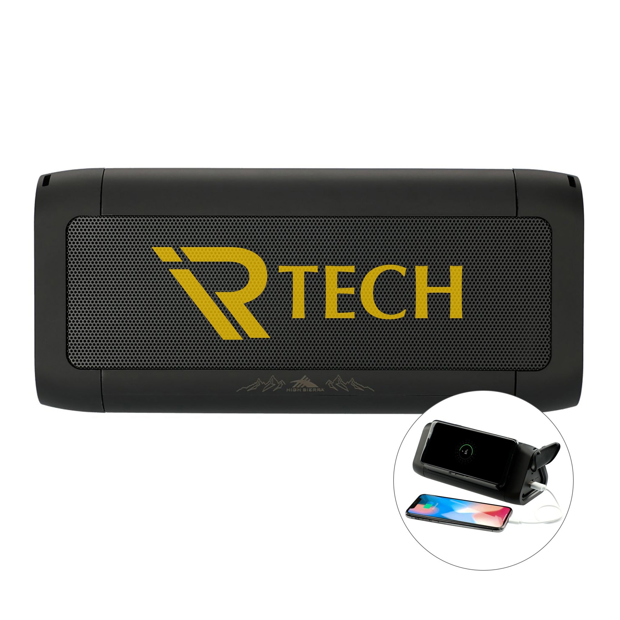 High Sierra Outdoor Speaker & Wireless Power Bank  Imprinted with Logo (Q423322)