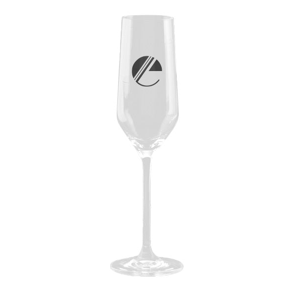 7.5 Oz. Rona Flute - Deep Etched  Imprinted with Logo (Q426022)