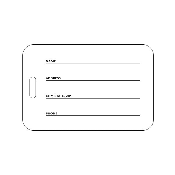 Kaleidoscope Bag Tag: 3 x 4.5 In. (Q430022)