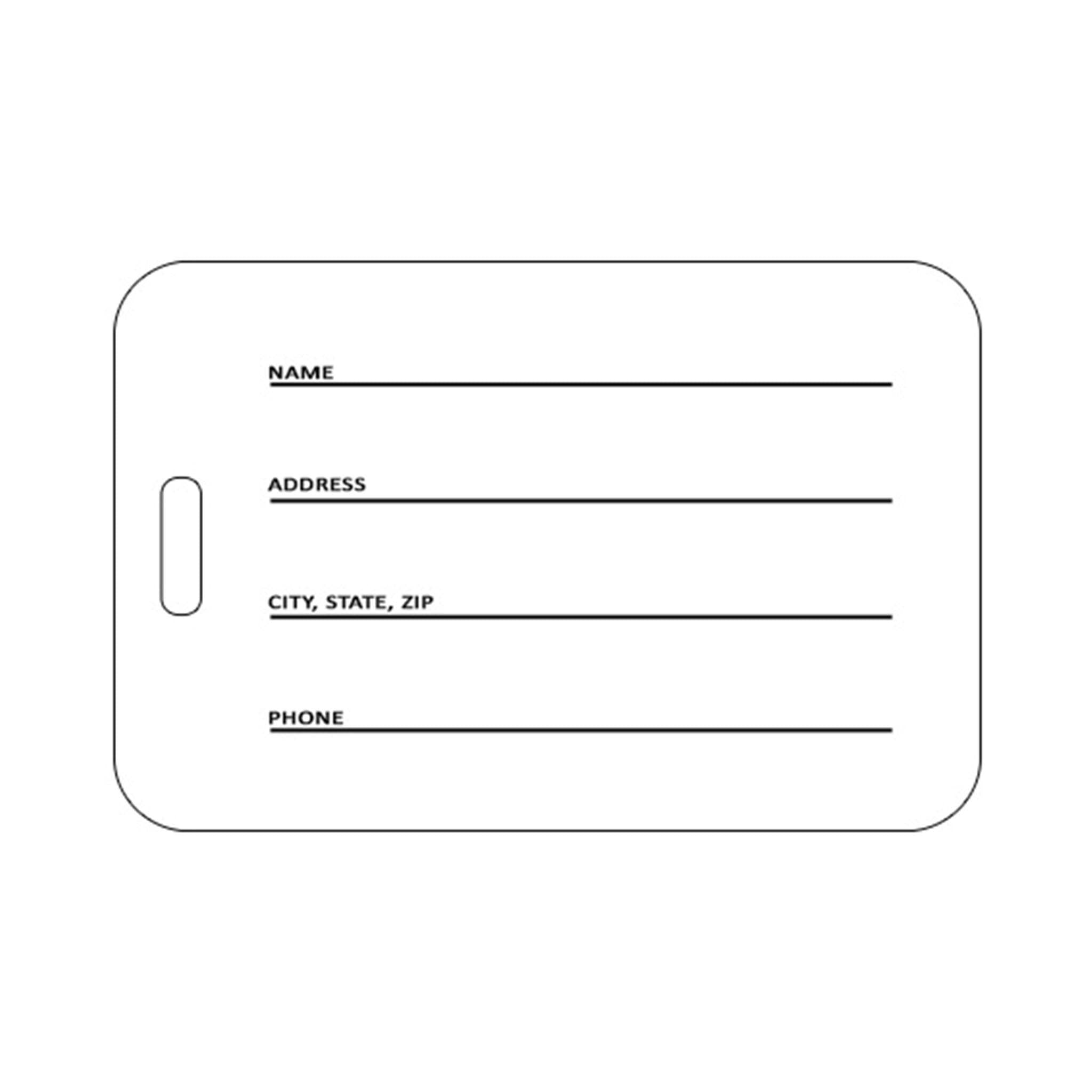 Kaleidoscope Bag Tag: 3 x 4.5 In. (Q430022)
