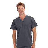 Unisex 1-Pocket V-Neck Top (Q430332)