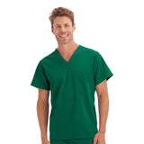 Unisex 1-Pocket V-Neck Top (Q430332)