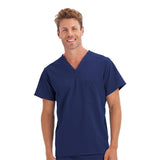 Unisex 1-Pocket V-Neck Top (Q430332)
