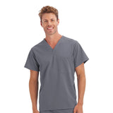 Unisex 1-Pocket V-Neck Top (Q430332)