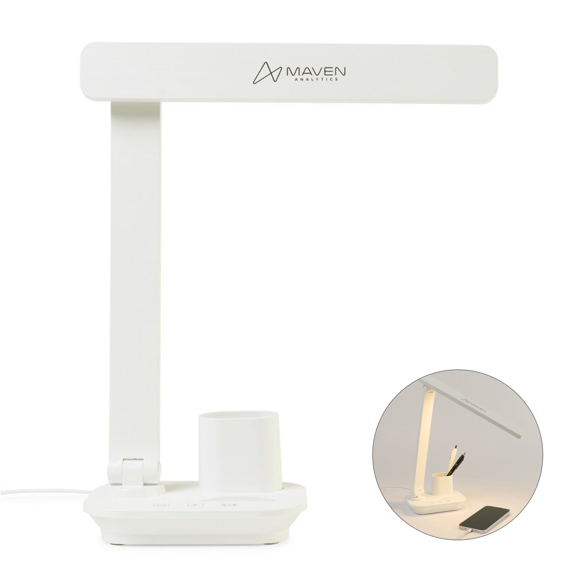 Modern Office Desk Lamp - White (Q432922)