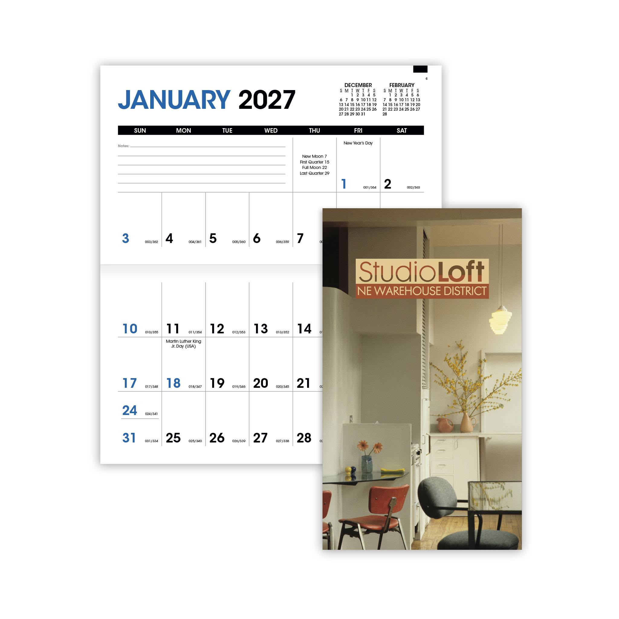 Pocket Planner With Custom Cover Calendar  Imprinted with Logo (Q434722)