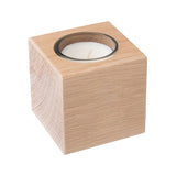 Beechwood Cube Candle Holder (Q434922)