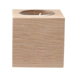 Beechwood Cube Candle Holder (Q434922)