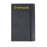Moleskine® Soft Cover Ruled Large Notebook - Black  Imprinted with Logo (Q436332)