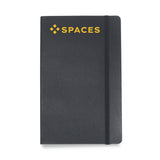 Moleskine® Soft Cover Ruled Large Notebook - Black  Imprinted with Logo (Q436332)