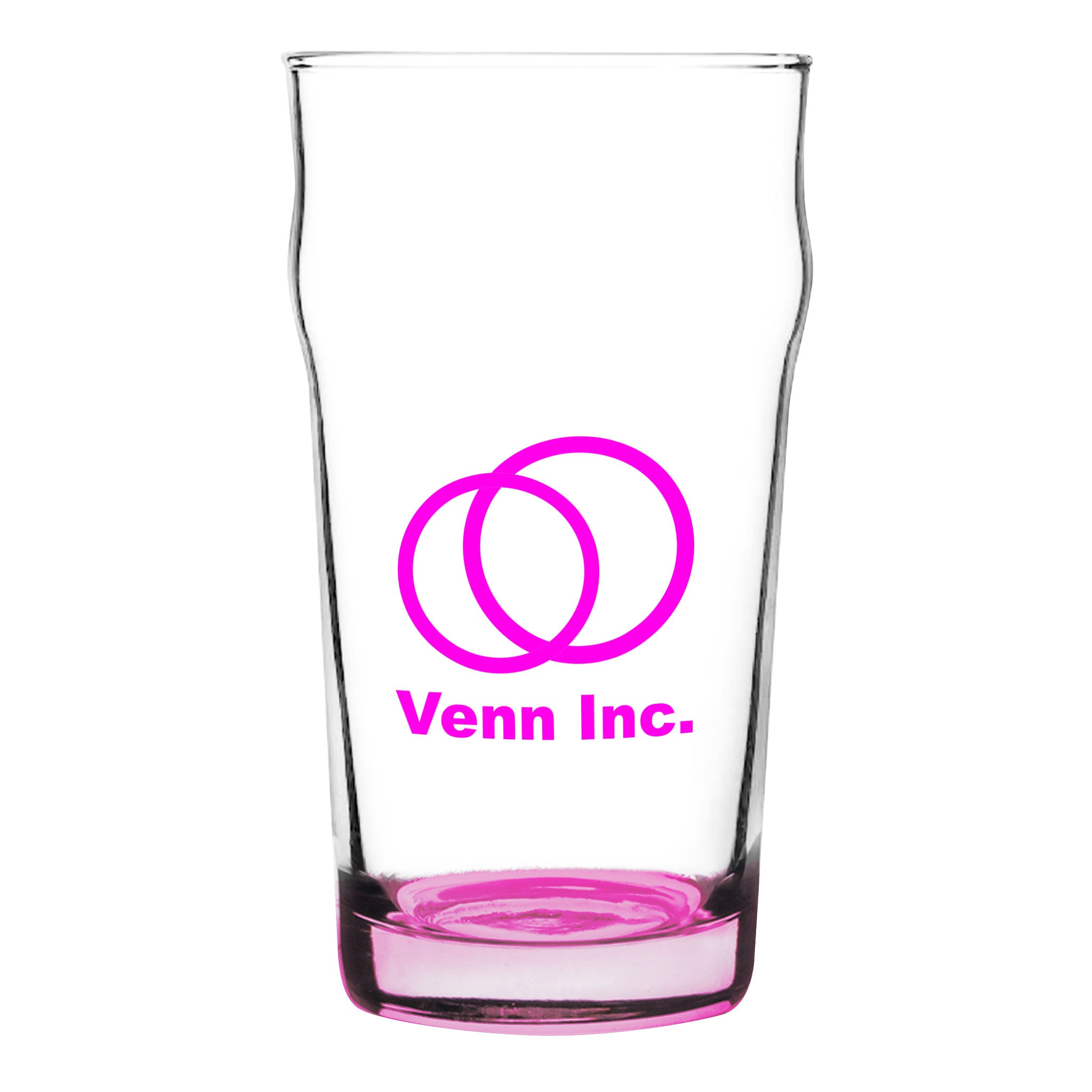 16 Oz. Porter Nonic Beer Glass With Color Bottom (Q436532)