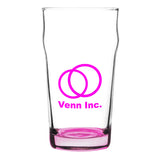 16 Oz. Porter Nonic Beer Glass With Color Bottom (Q436532)