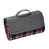 Plaid Barrel Fleece Picnic Blanket (Q436722)