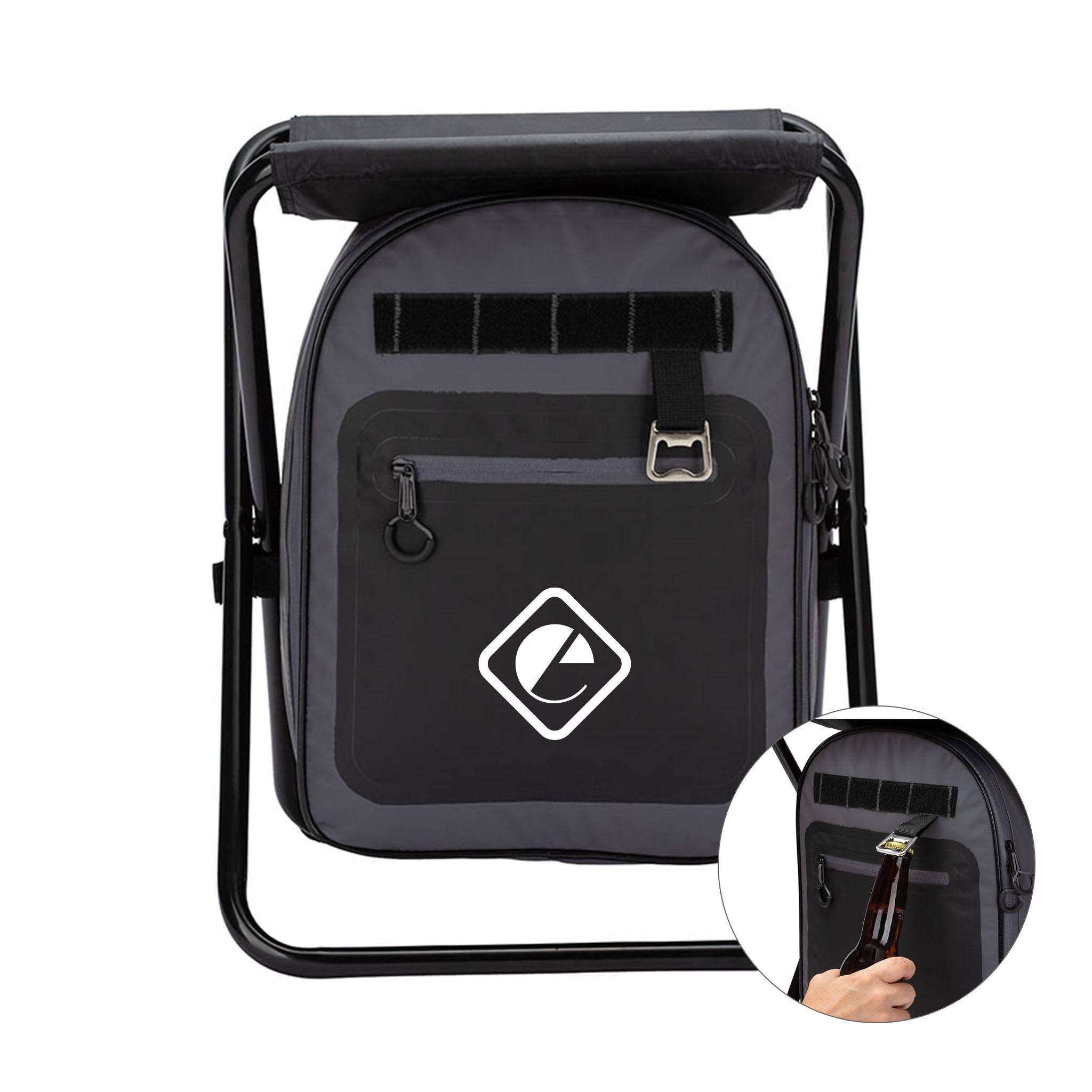 iCOOL® Cape Town 20-Can Capacity Backpack Cooler Chair  Imprinted with Logo (Q439622)