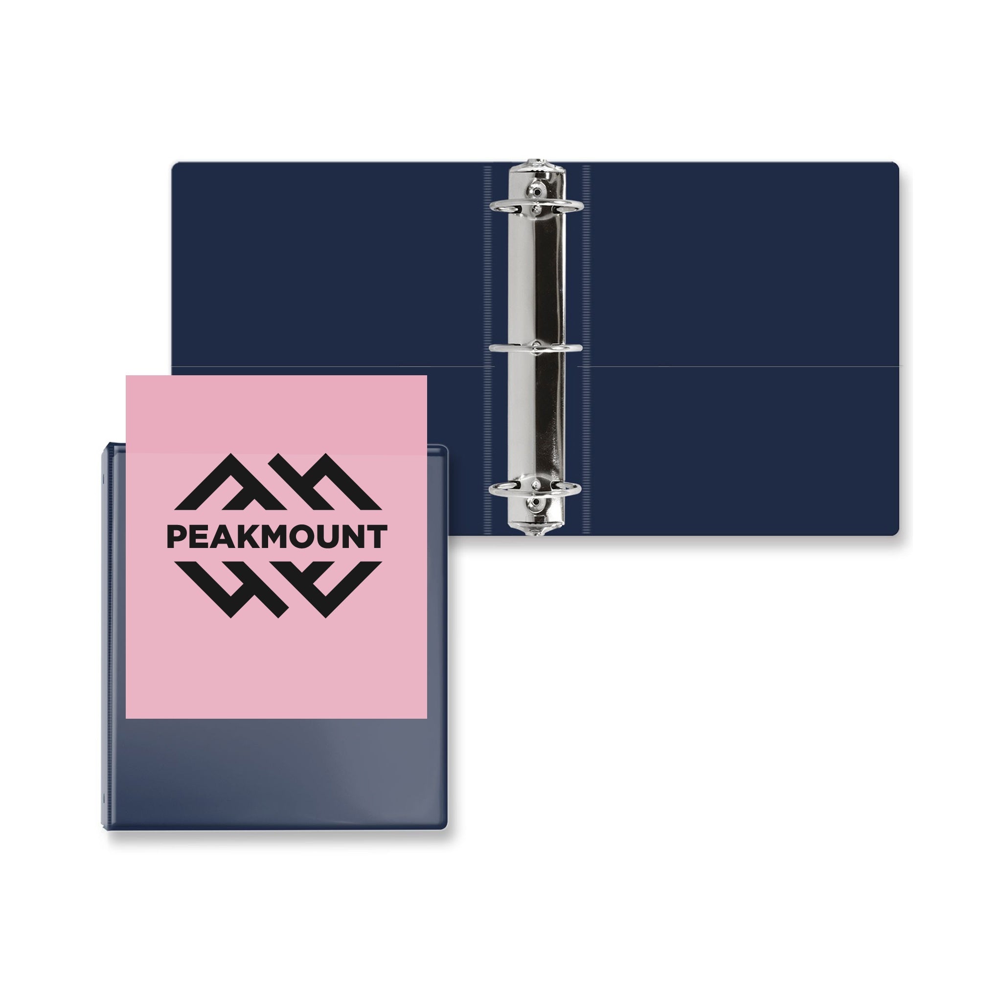 2.5 Inch Overlay Round Ring Binder  Imprinted with Logo (Q440122)