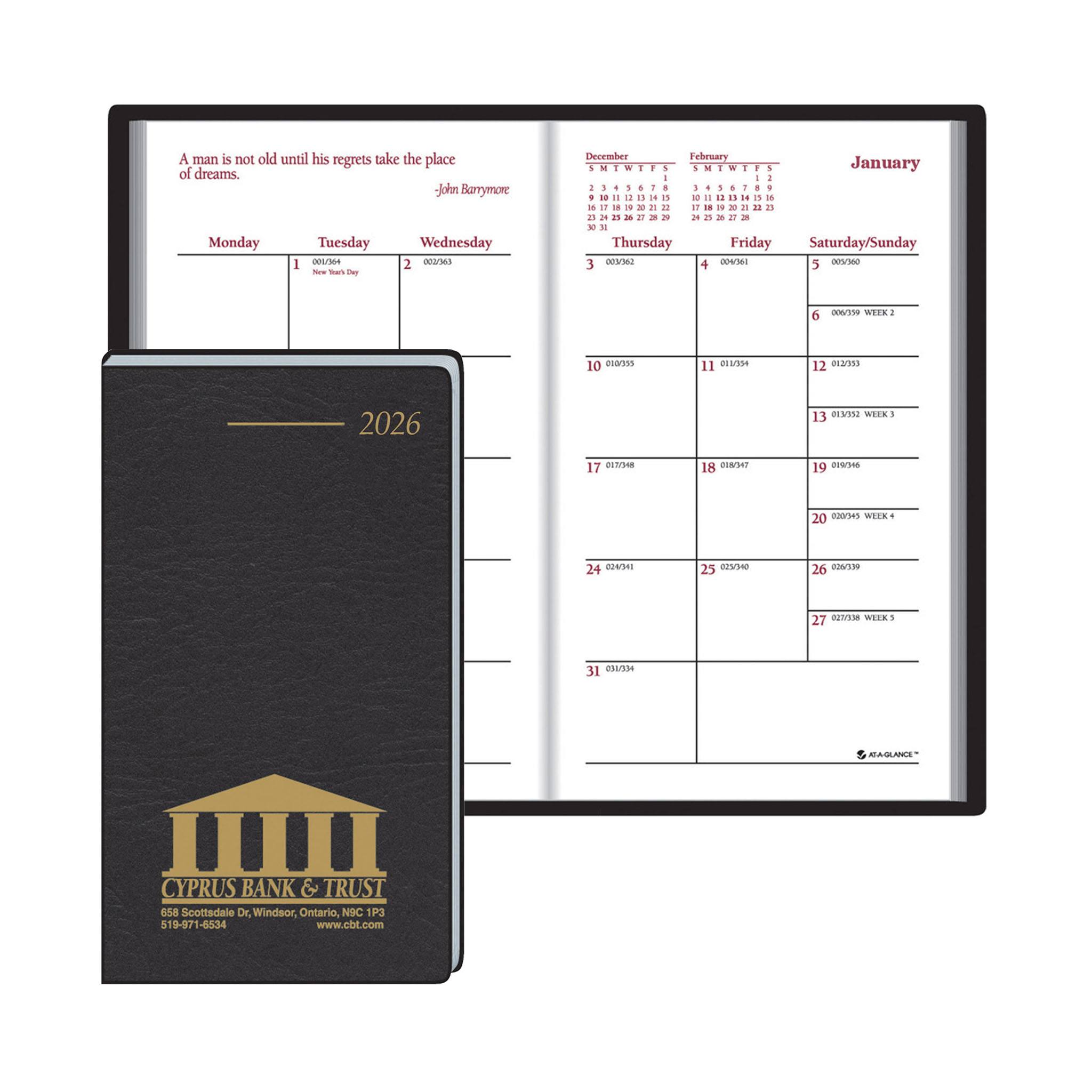 Pocket Partner Monthly Format Planner  Imprinted with Logo (Q440211)