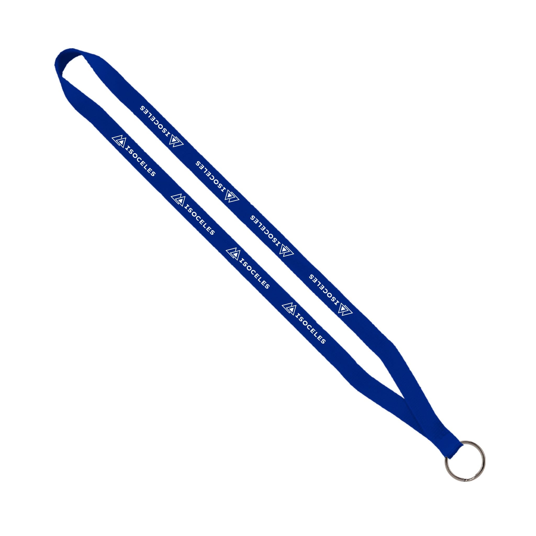 Polyester Lanyard with Metal Split-Ring (.50"D x 16"L) (Q440311)