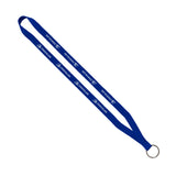 Polyester Lanyard with Metal Split-Ring (.50"D x 16"L) (Q440311)
