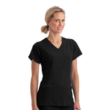 Women's 5-Pocket Mock Wrap Top (Q440332)