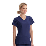 Women's 5-Pocket Mock Wrap Top (Q440332)