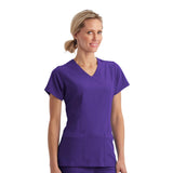 Women's 5-Pocket Mock Wrap Top (Q440332)